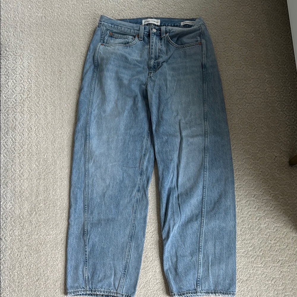 Denim Forum Light Blue High-Rise Jeans